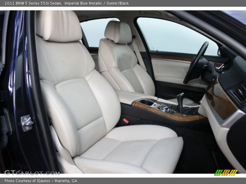 Imperial Blue Metallic / Oyster/Black 2011 BMW 5 Series 550i Sedan