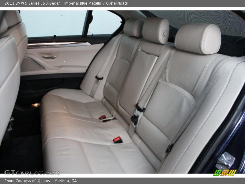 Imperial Blue Metallic / Oyster/Black 2011 BMW 5 Series 550i Sedan