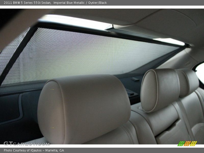 Imperial Blue Metallic / Oyster/Black 2011 BMW 5 Series 550i Sedan