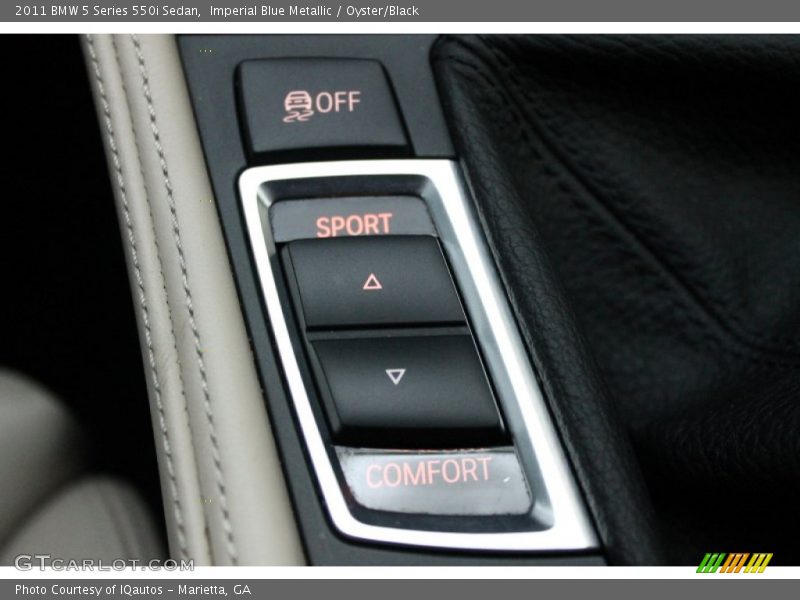 Imperial Blue Metallic / Oyster/Black 2011 BMW 5 Series 550i Sedan