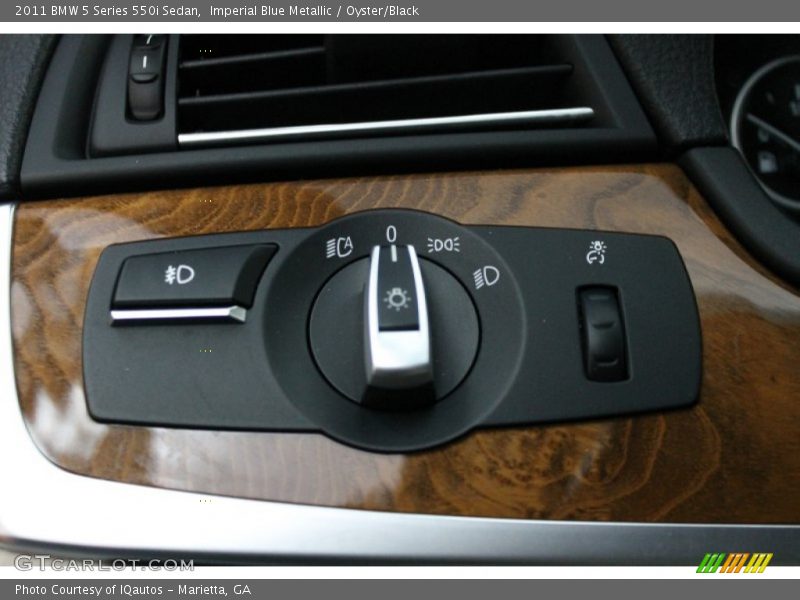 Imperial Blue Metallic / Oyster/Black 2011 BMW 5 Series 550i Sedan