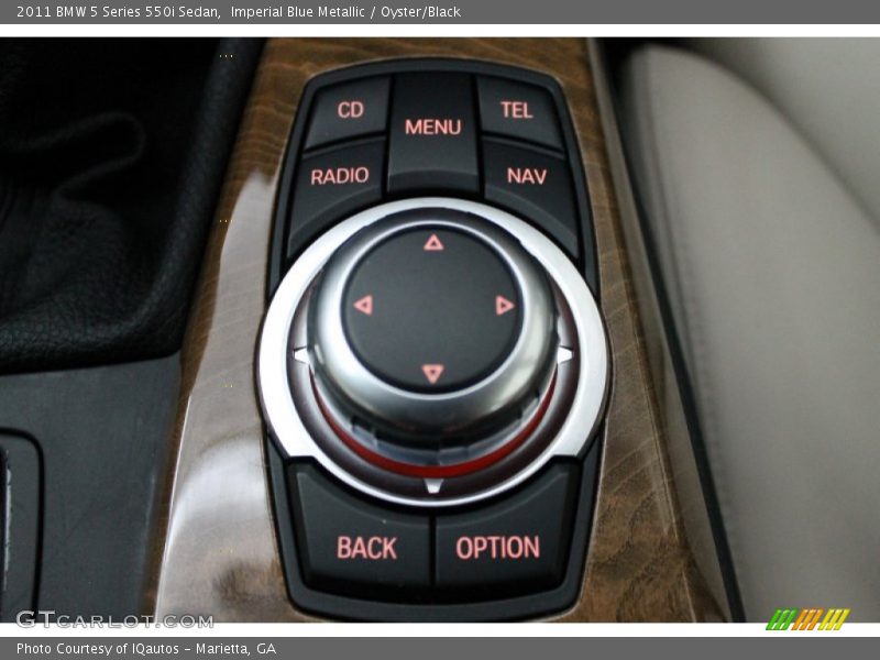 Imperial Blue Metallic / Oyster/Black 2011 BMW 5 Series 550i Sedan