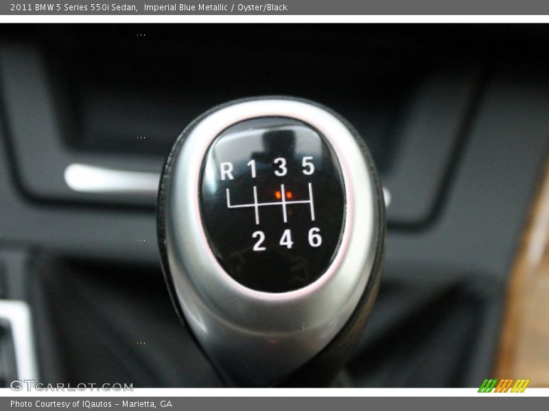 Imperial Blue Metallic / Oyster/Black 2011 BMW 5 Series 550i Sedan