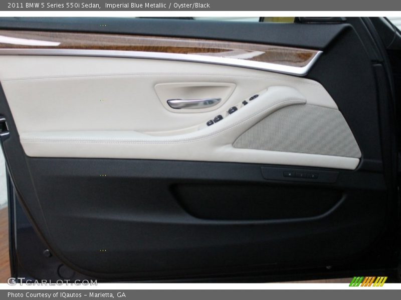 Imperial Blue Metallic / Oyster/Black 2011 BMW 5 Series 550i Sedan