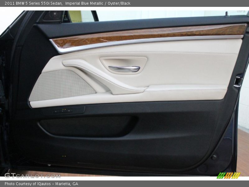 Imperial Blue Metallic / Oyster/Black 2011 BMW 5 Series 550i Sedan