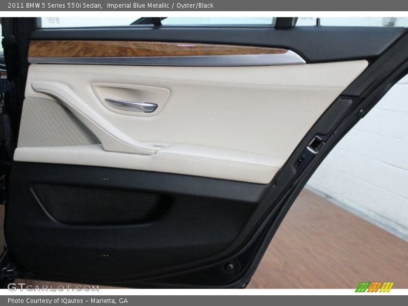 Imperial Blue Metallic / Oyster/Black 2011 BMW 5 Series 550i Sedan