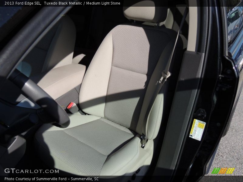 Tuxedo Black Metallic / Medium Light Stone 2013 Ford Edge SEL