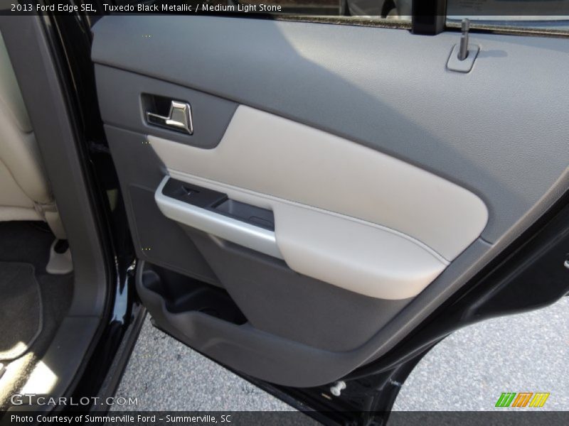 Tuxedo Black Metallic / Medium Light Stone 2013 Ford Edge SEL