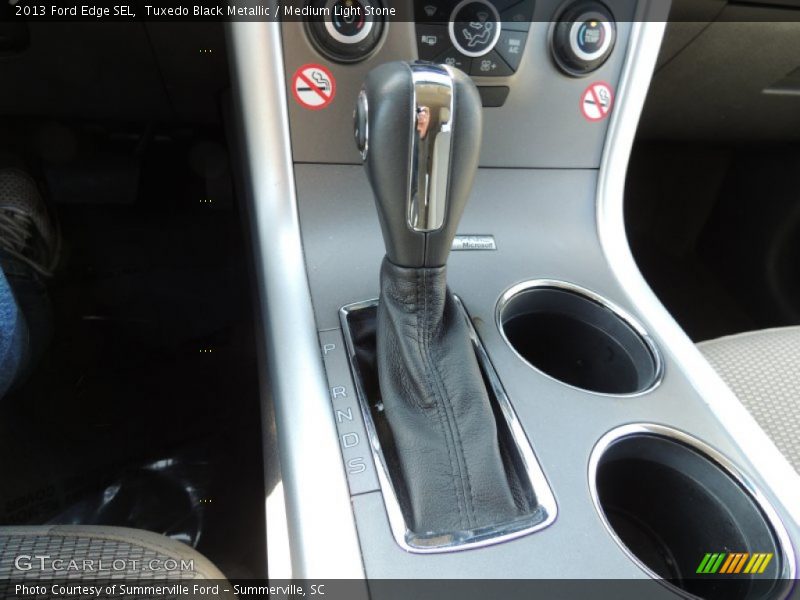 Tuxedo Black Metallic / Medium Light Stone 2013 Ford Edge SEL