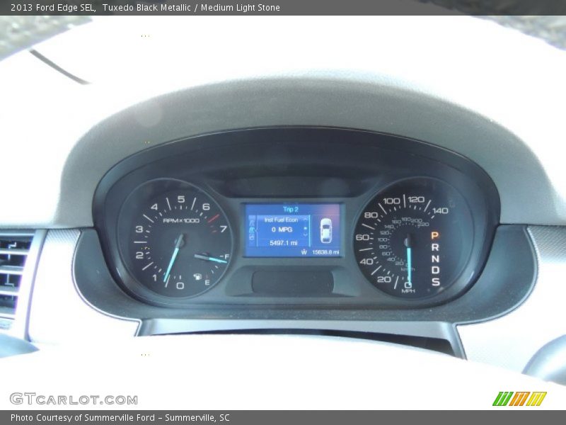 Tuxedo Black Metallic / Medium Light Stone 2013 Ford Edge SEL