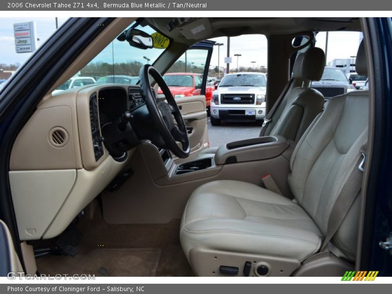 Bermuda Blue Metallic / Tan/Neutral 2006 Chevrolet Tahoe Z71 4x4
