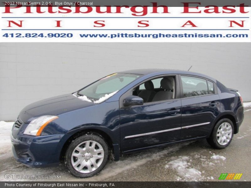 Blue Onyx / Charcoal 2012 Nissan Sentra 2.0 S