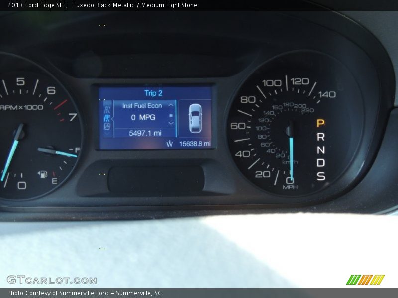 Tuxedo Black Metallic / Medium Light Stone 2013 Ford Edge SEL