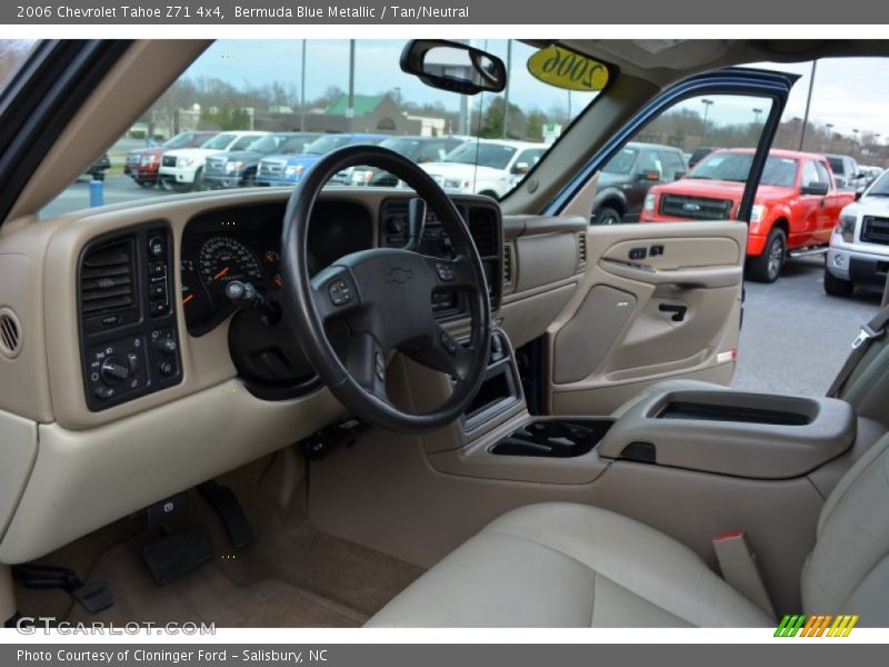 Bermuda Blue Metallic / Tan/Neutral 2006 Chevrolet Tahoe Z71 4x4