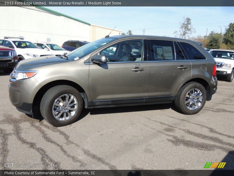 Mineral Gray Metallic / Medium Light Stone 2013 Ford Edge Limited