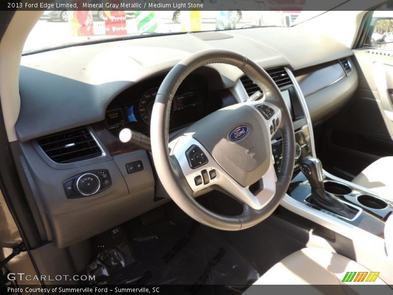 Mineral Gray Metallic / Medium Light Stone 2013 Ford Edge Limited