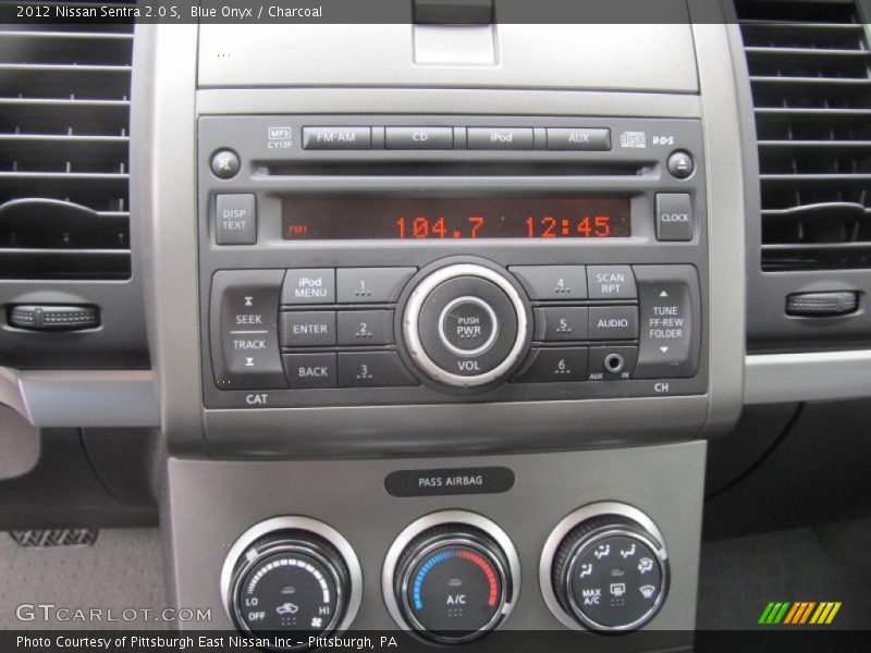 Blue Onyx / Charcoal 2012 Nissan Sentra 2.0 S