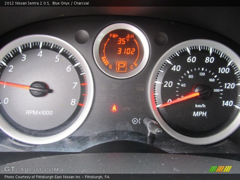 Blue Onyx / Charcoal 2012 Nissan Sentra 2.0 S