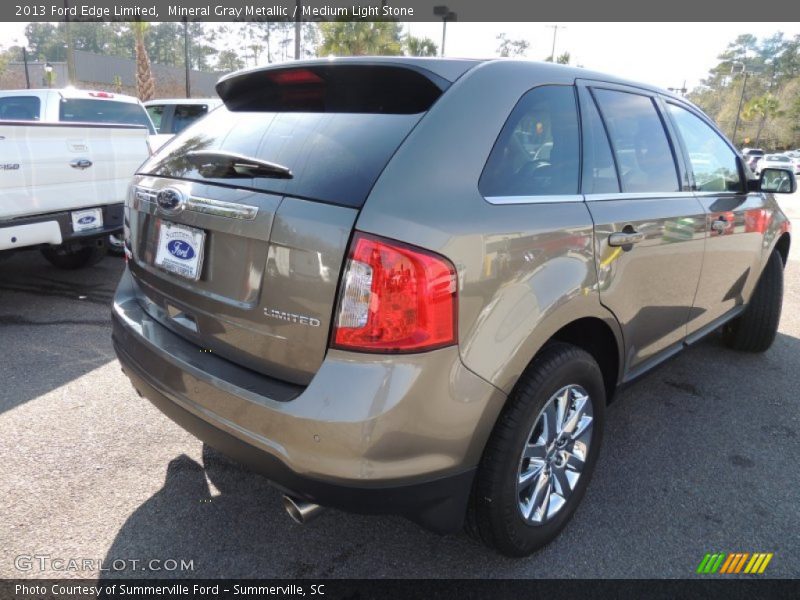 Mineral Gray Metallic / Medium Light Stone 2013 Ford Edge Limited