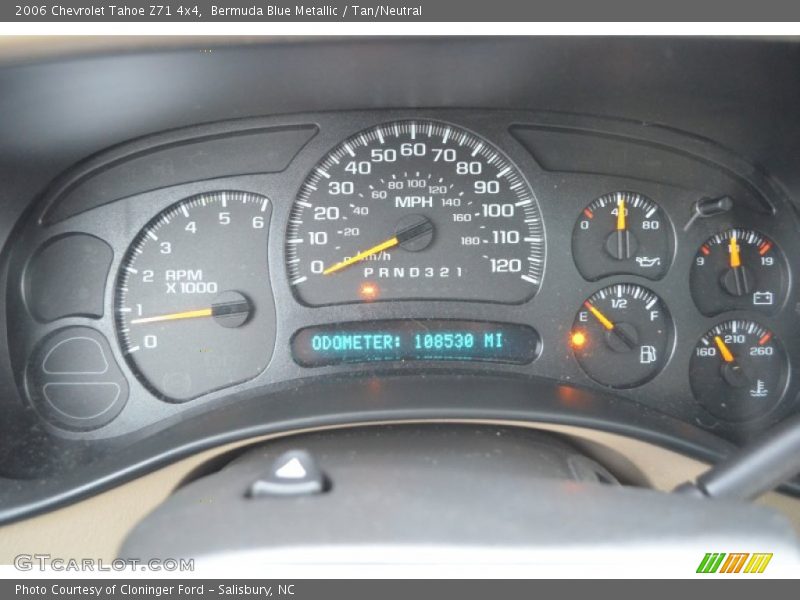Bermuda Blue Metallic / Tan/Neutral 2006 Chevrolet Tahoe Z71 4x4