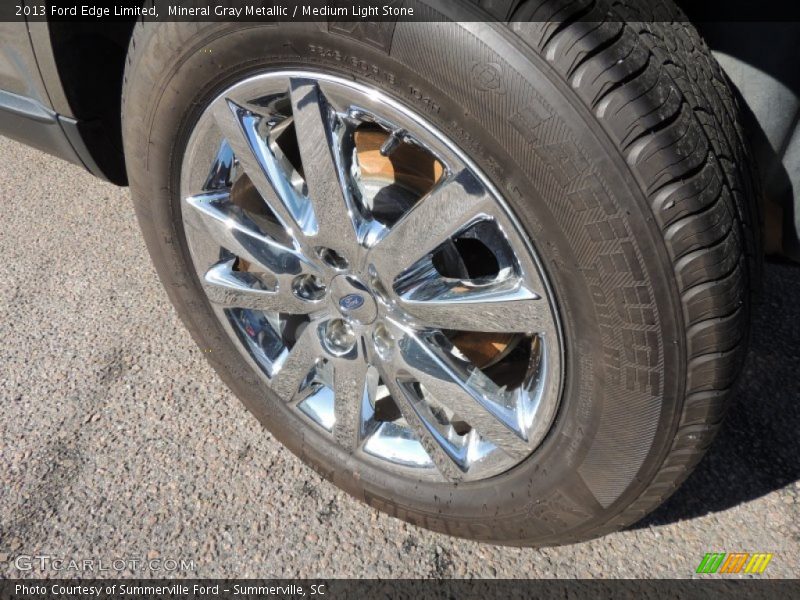 Mineral Gray Metallic / Medium Light Stone 2013 Ford Edge Limited