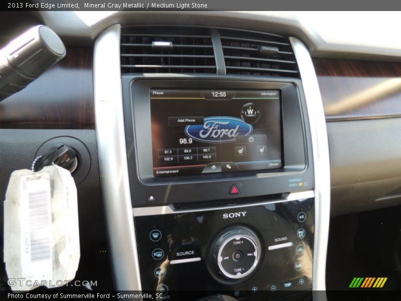 Mineral Gray Metallic / Medium Light Stone 2013 Ford Edge Limited