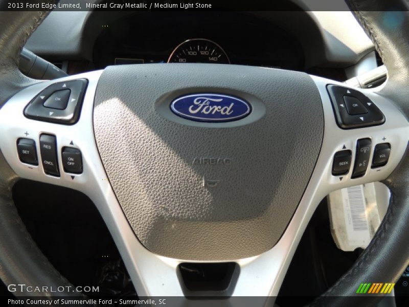 Mineral Gray Metallic / Medium Light Stone 2013 Ford Edge Limited