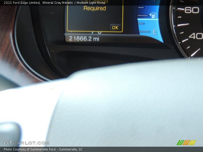 Mineral Gray Metallic / Medium Light Stone 2013 Ford Edge Limited