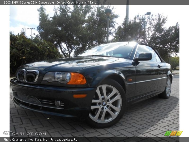Oxford Green Metallic / Sand 2003 BMW 3 Series 330i Convertible