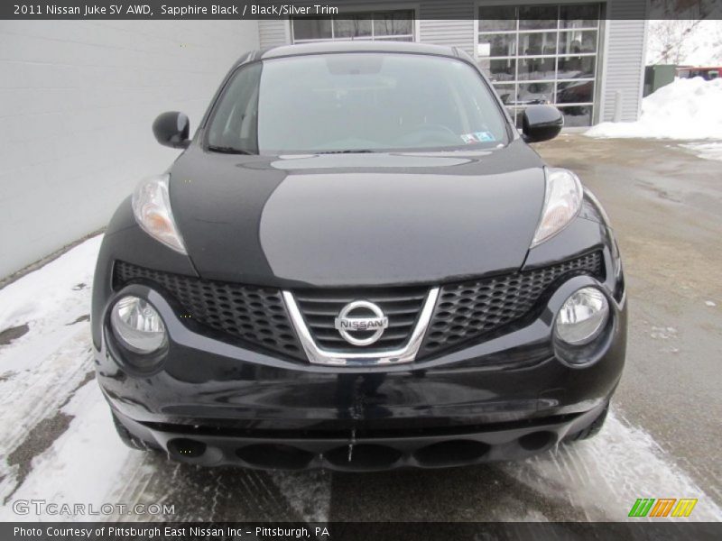 Sapphire Black / Black/Silver Trim 2011 Nissan Juke SV AWD