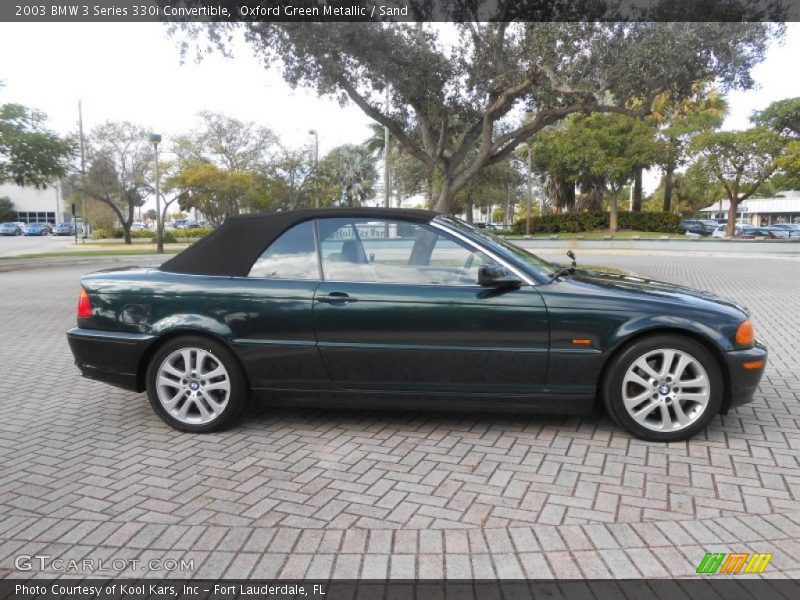 Oxford Green Metallic / Sand 2003 BMW 3 Series 330i Convertible