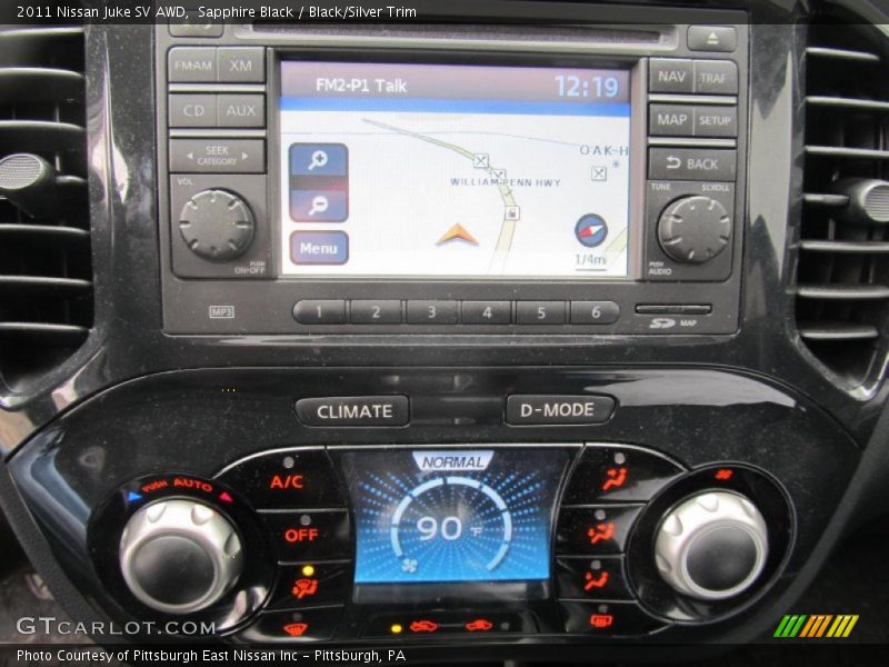 Sapphire Black / Black/Silver Trim 2011 Nissan Juke SV AWD