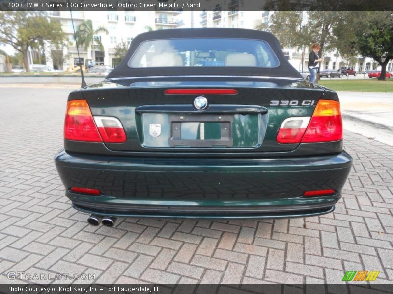 Oxford Green Metallic / Sand 2003 BMW 3 Series 330i Convertible