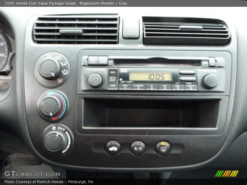 Magnesium Metallic / Gray 2005 Honda Civic Value Package Sedan