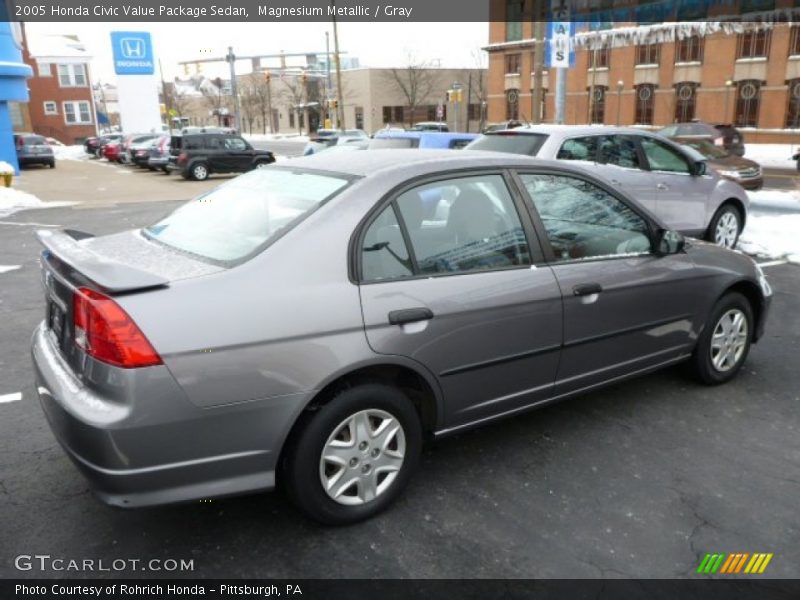 Magnesium Metallic / Gray 2005 Honda Civic Value Package Sedan