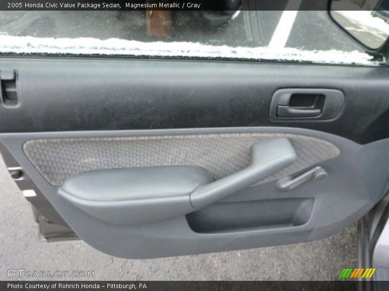 Magnesium Metallic / Gray 2005 Honda Civic Value Package Sedan