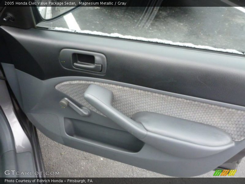 Magnesium Metallic / Gray 2005 Honda Civic Value Package Sedan
