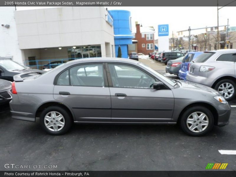 Magnesium Metallic / Gray 2005 Honda Civic Value Package Sedan