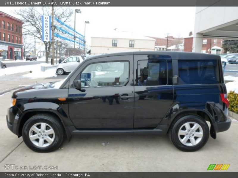 Crystal Black Pearl / Titanium 2011 Honda Element EX 4WD