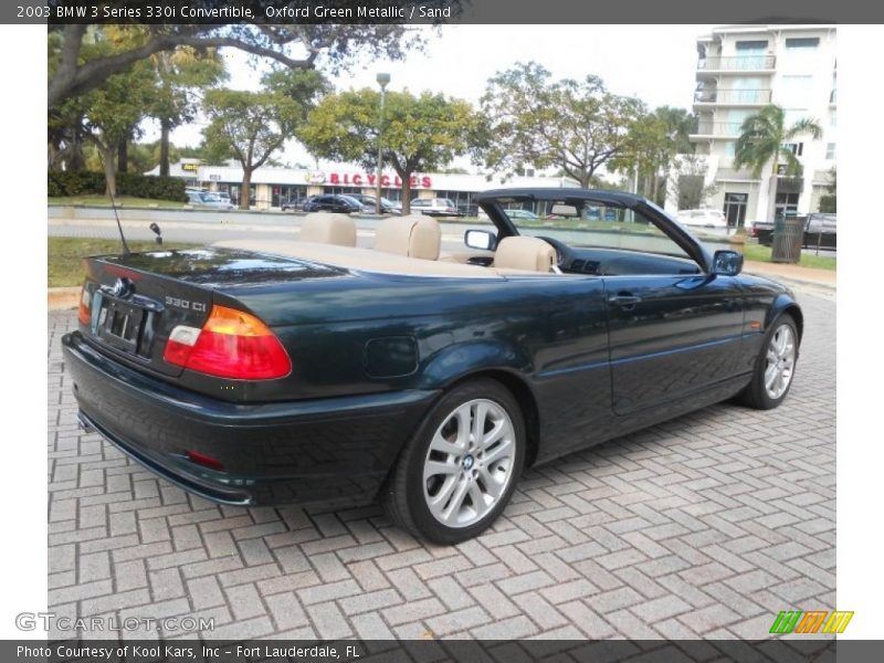 Oxford Green Metallic / Sand 2003 BMW 3 Series 330i Convertible