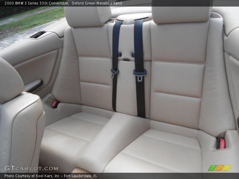 Rear Seat of 2003 3 Series 330i Convertible