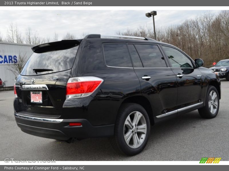 Black / Sand Beige 2013 Toyota Highlander Limited