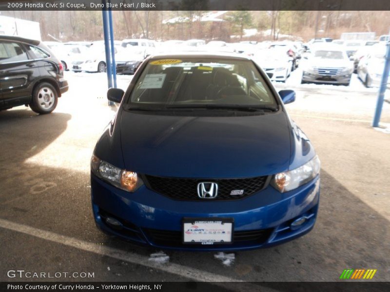 Dyno Blue Pearl / Black 2009 Honda Civic Si Coupe