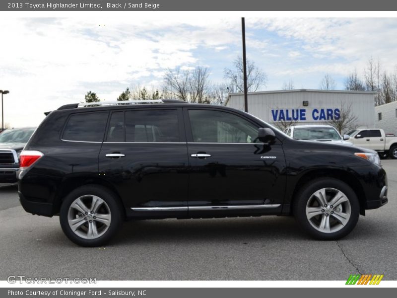 Black / Sand Beige 2013 Toyota Highlander Limited