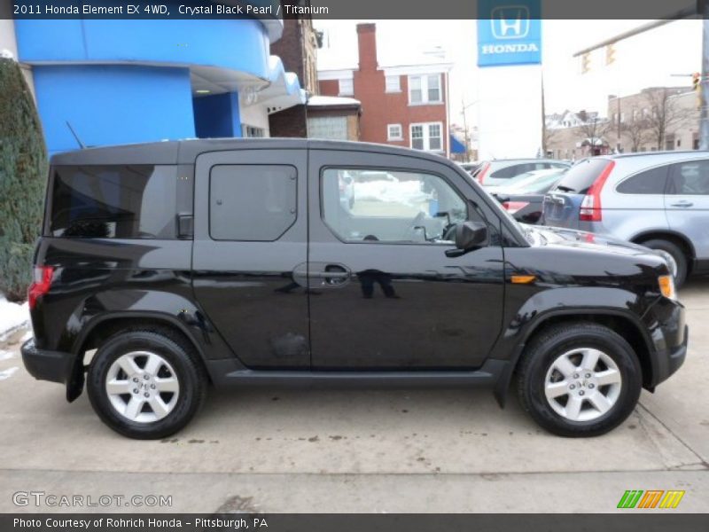 Crystal Black Pearl / Titanium 2011 Honda Element EX 4WD