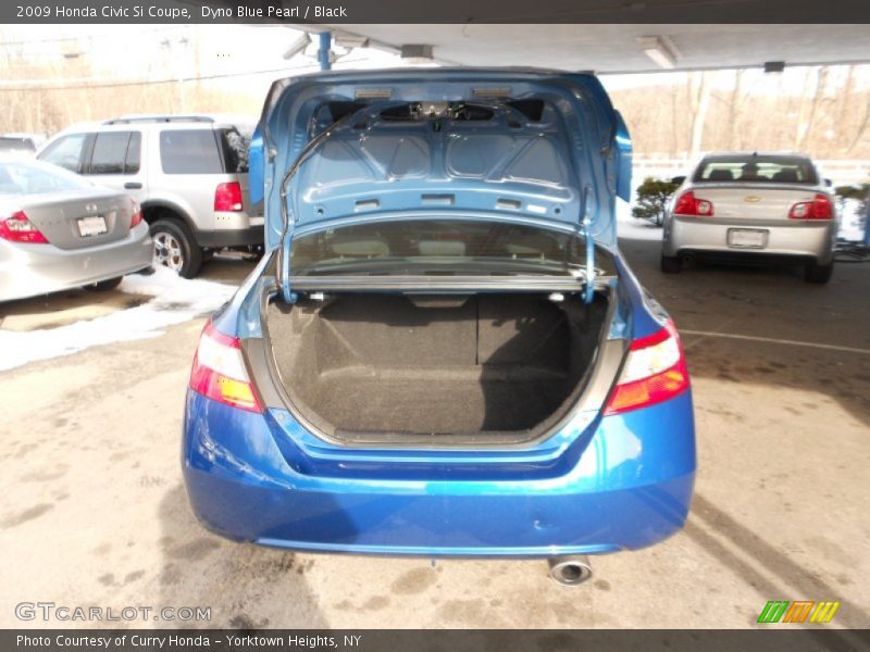 Dyno Blue Pearl / Black 2009 Honda Civic Si Coupe