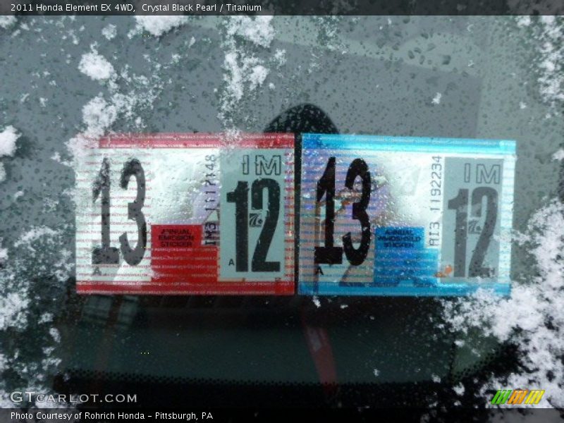 Crystal Black Pearl / Titanium 2011 Honda Element EX 4WD