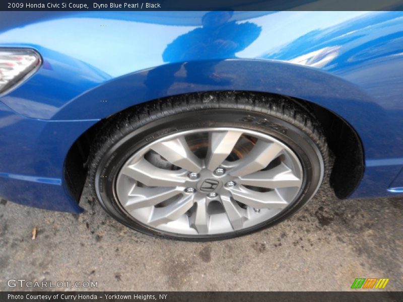 Dyno Blue Pearl / Black 2009 Honda Civic Si Coupe
