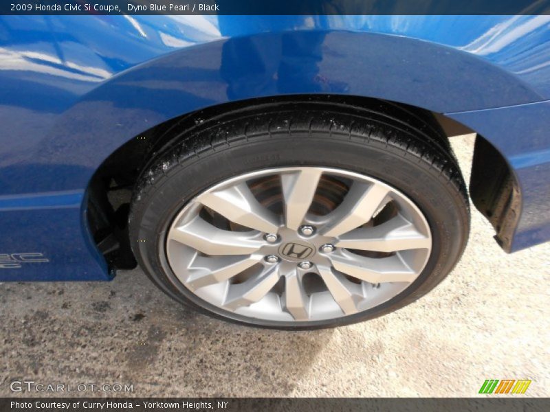 Dyno Blue Pearl / Black 2009 Honda Civic Si Coupe