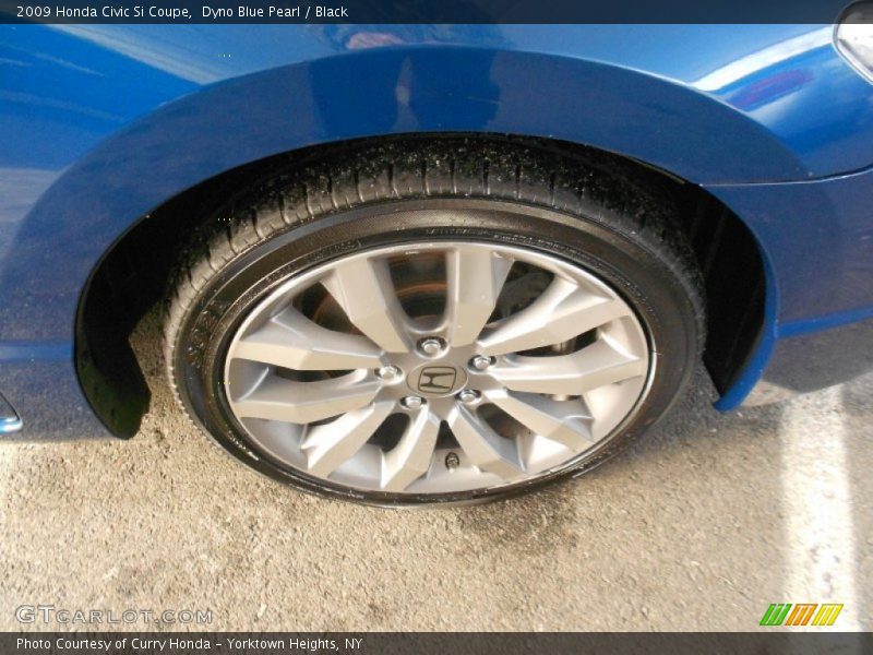 Dyno Blue Pearl / Black 2009 Honda Civic Si Coupe